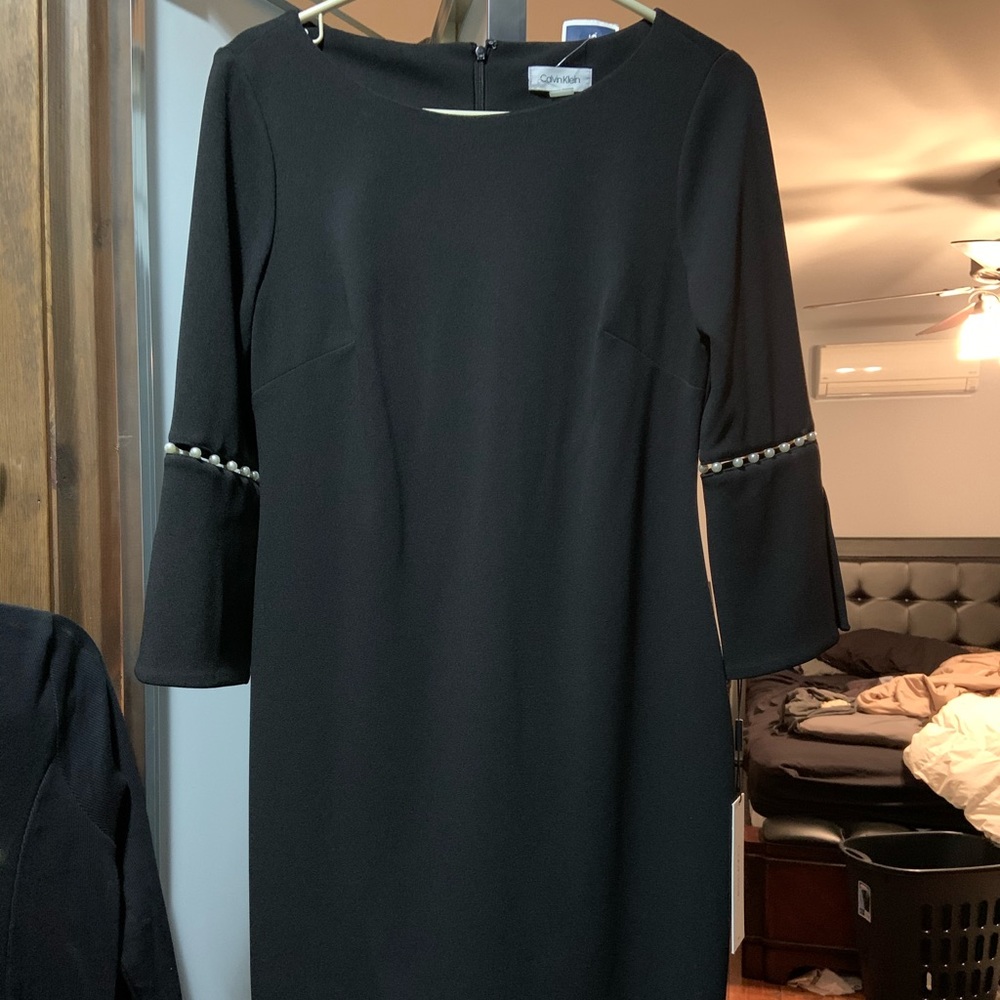 SOLD  long sleeve Dress with pearls